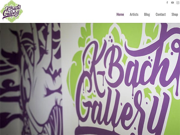 K-Bach Art Gallery Web Design